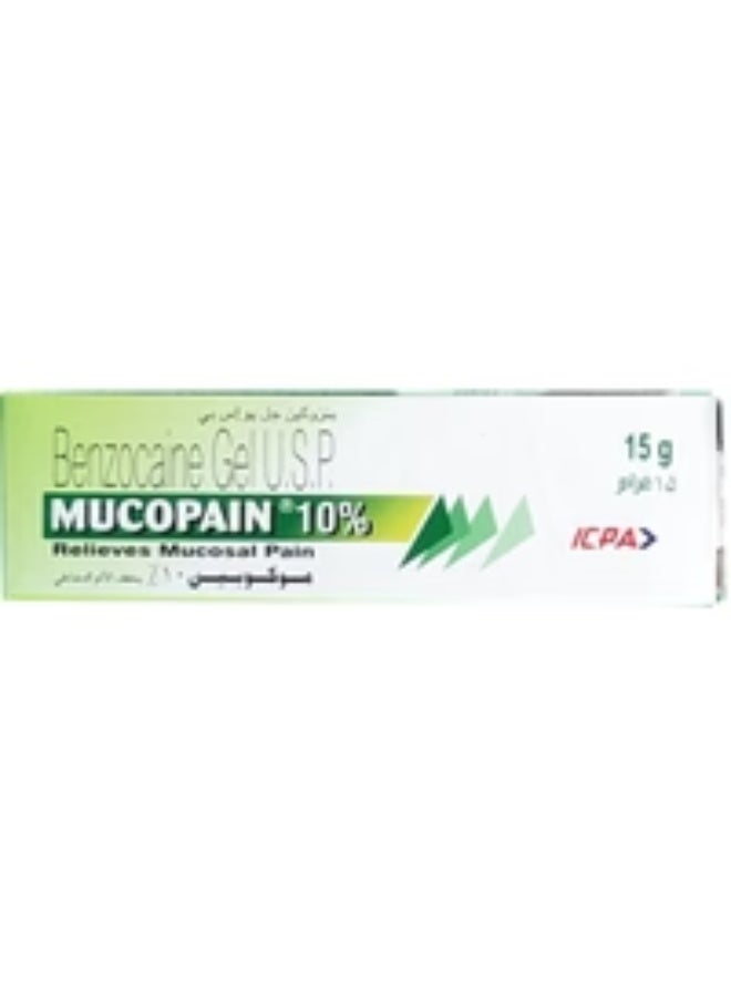 Mucopain 10% gel 15g